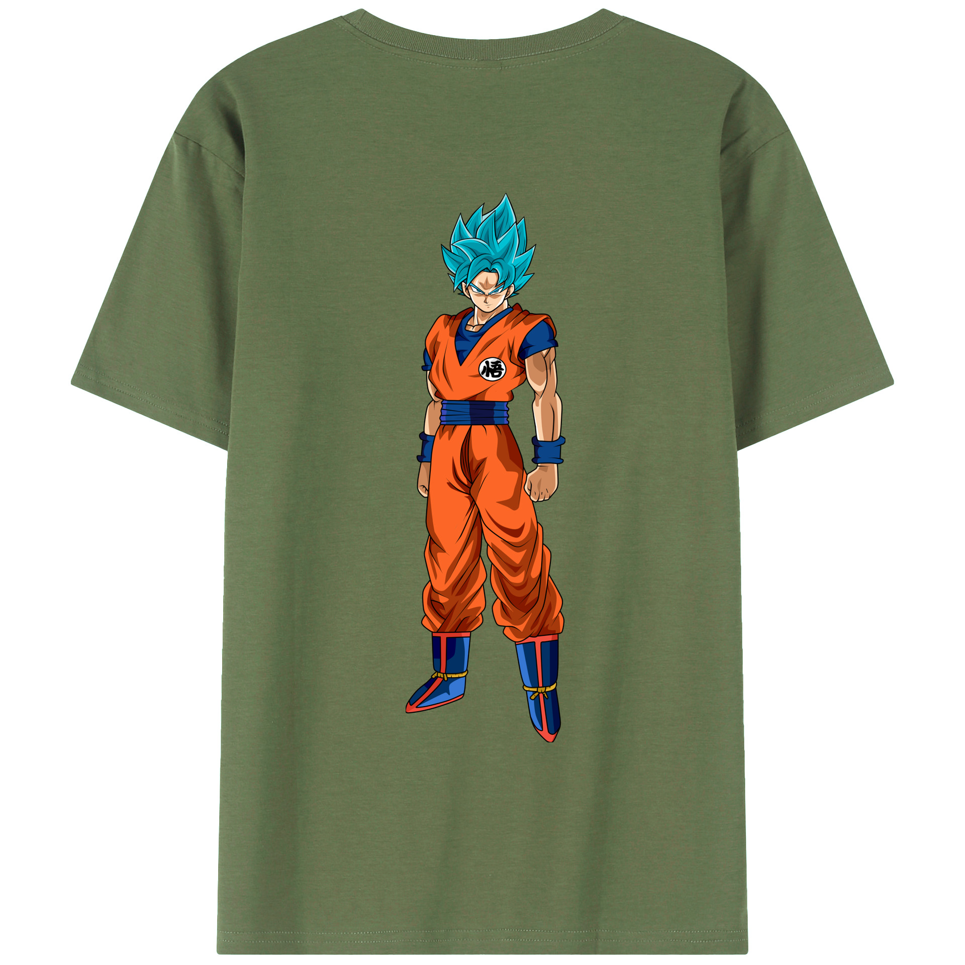 （画像用） ドラゴンボール 孫悟空（そん ごくう）Son Goku カカロット DRAGON BALL Kakarotto 綿100％ メンズ半袖Tシャツ（バックプリント） 通気性